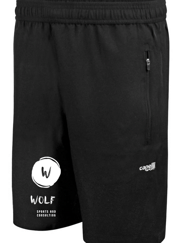 Adult BASICS Woven Shorts Wolf Sports and Consulting CAPELLI SPORT